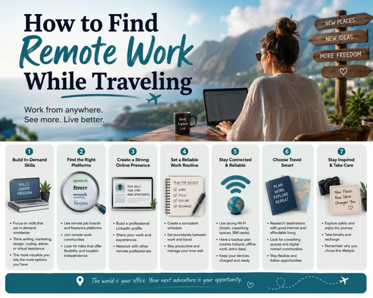 How to Find Remote Work While Traveling