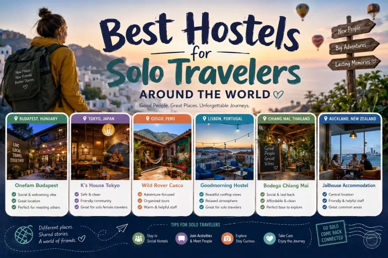 Best Hostels for Solo Travelers Around the World
